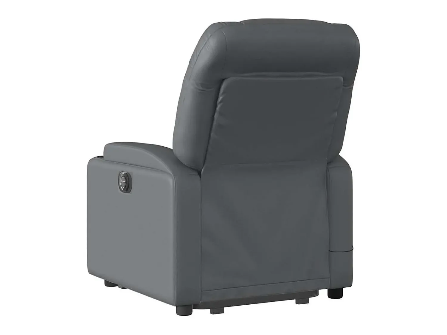 Hot Poltrona massagens reclinável elevatória couro artif. SHL158250 Cinzento