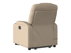 Poltrona| Poltrona massagens reclinável elevatória couro art. cappuccino SHL468170 Castanho