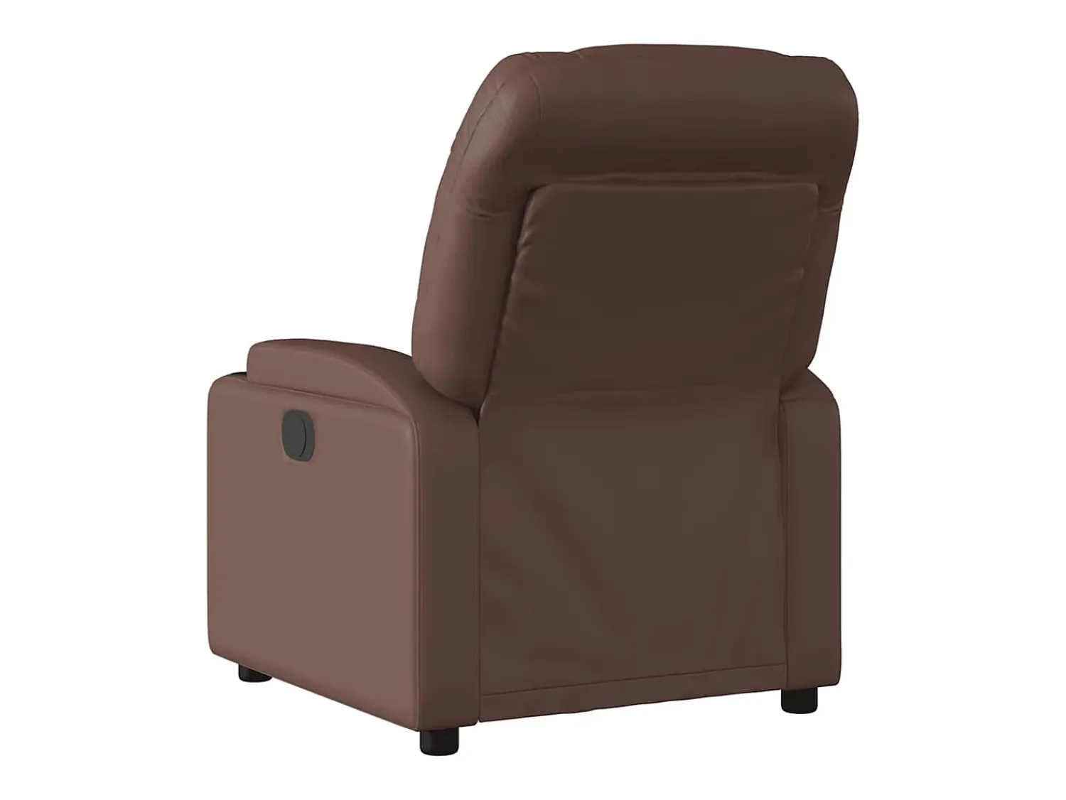 Poltrona| Poltrona massagens reclinável elétrica couro artif. SHL205814 Castanho