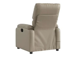 Poltrona* Poltrona massagens reclinável elétrica couro artif. cappuccino SHL488052 Castanho