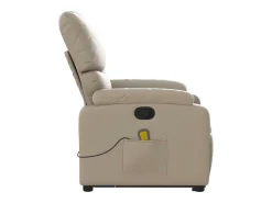 Poltrona* Poltrona massagens reclinável elevatória couro art. cappuccino SHL359476 Castanho