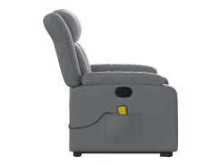 Poltrona massagens reclinável elevatória couro artif. SHL420215^ Poltrona