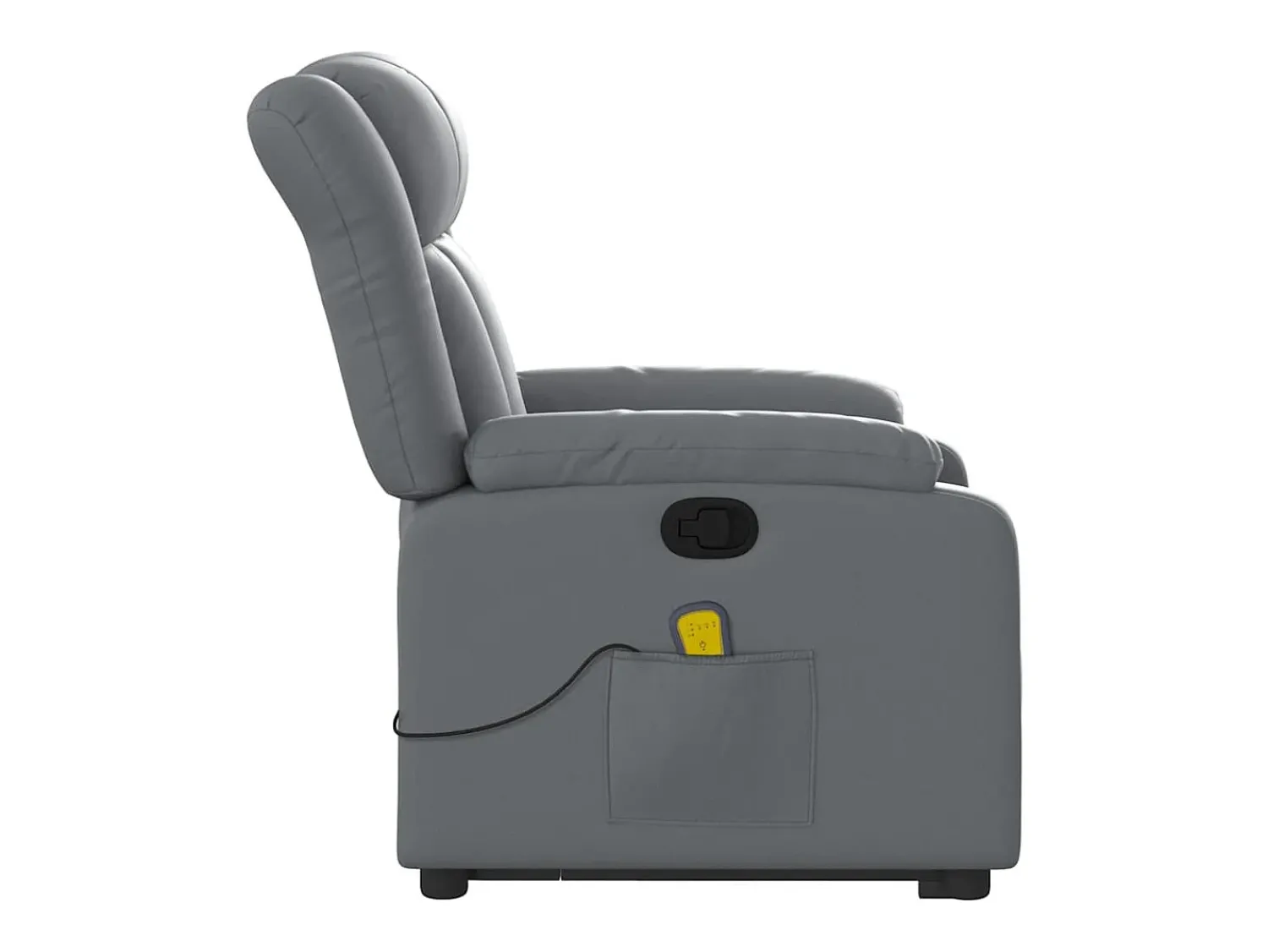 Poltrona massagens reclinável elevatória couro artif. SHL420215^ Poltrona