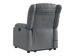 Poltrona massagens reclinável elevatória couro artif. SHL420215^ Poltrona