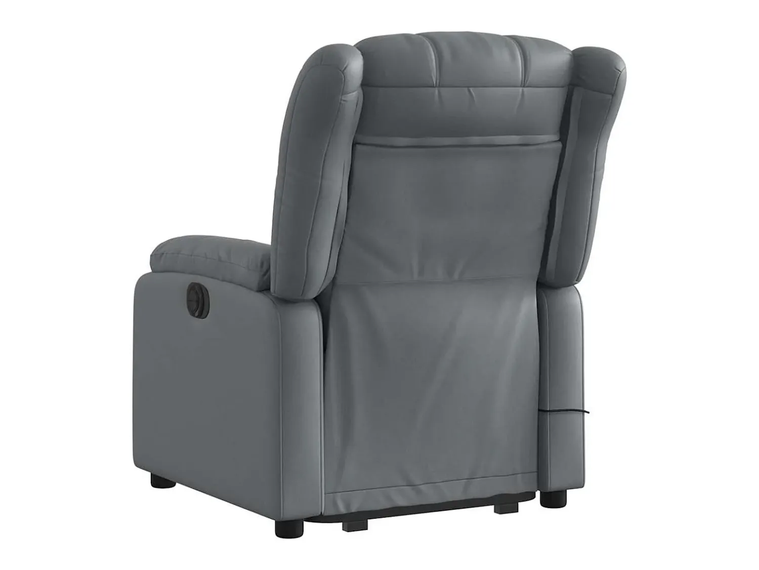 Poltrona massagens reclinável elevatória couro artif. SHL420215^ Poltrona