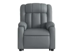 Poltrona massagens reclinável elevatória couro artif. SHL420215^ Poltrona