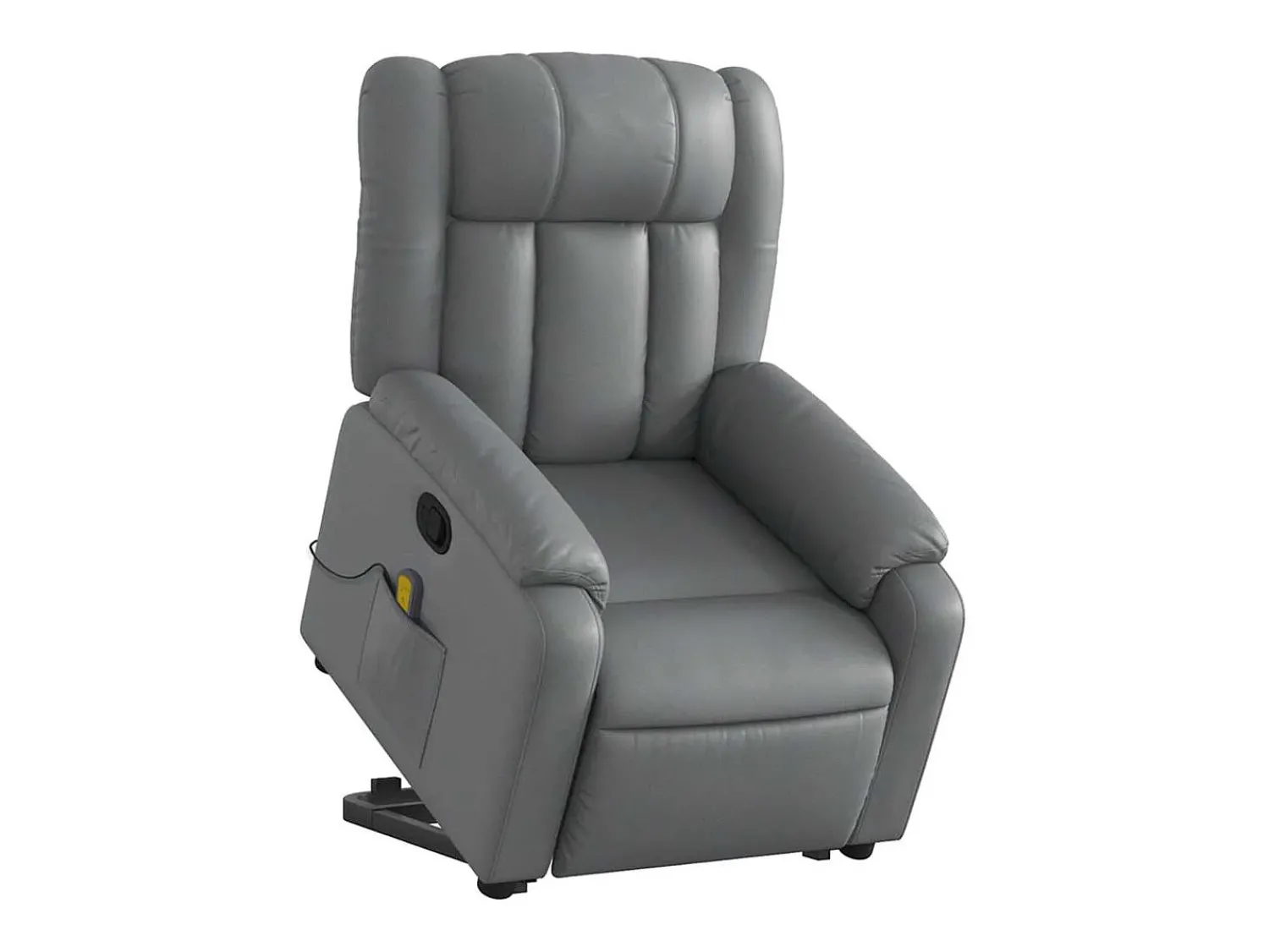 Poltrona massagens reclinável elevatória couro artif. SHL420215^ Poltrona
