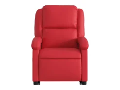Poltrona| Poltrona massagens reclinável elevatória couro artif. SHL349011 Vermelho