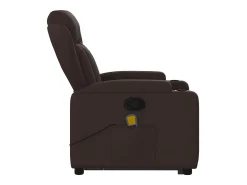 Poltrona* Poltrona massagens reclinável elevatória tecido -escuro SHL672221 Castanho