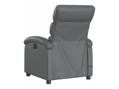 Best Poltrona massagens reclinável elétrica couro artif. SHL429781 Cinzento
