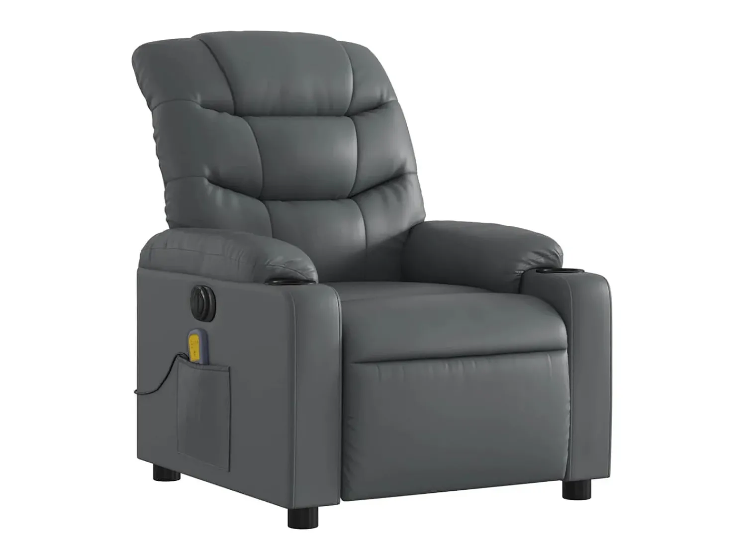 Poltrona massagens reclinável elétrica couro artif. SHL917816^ Poltrona