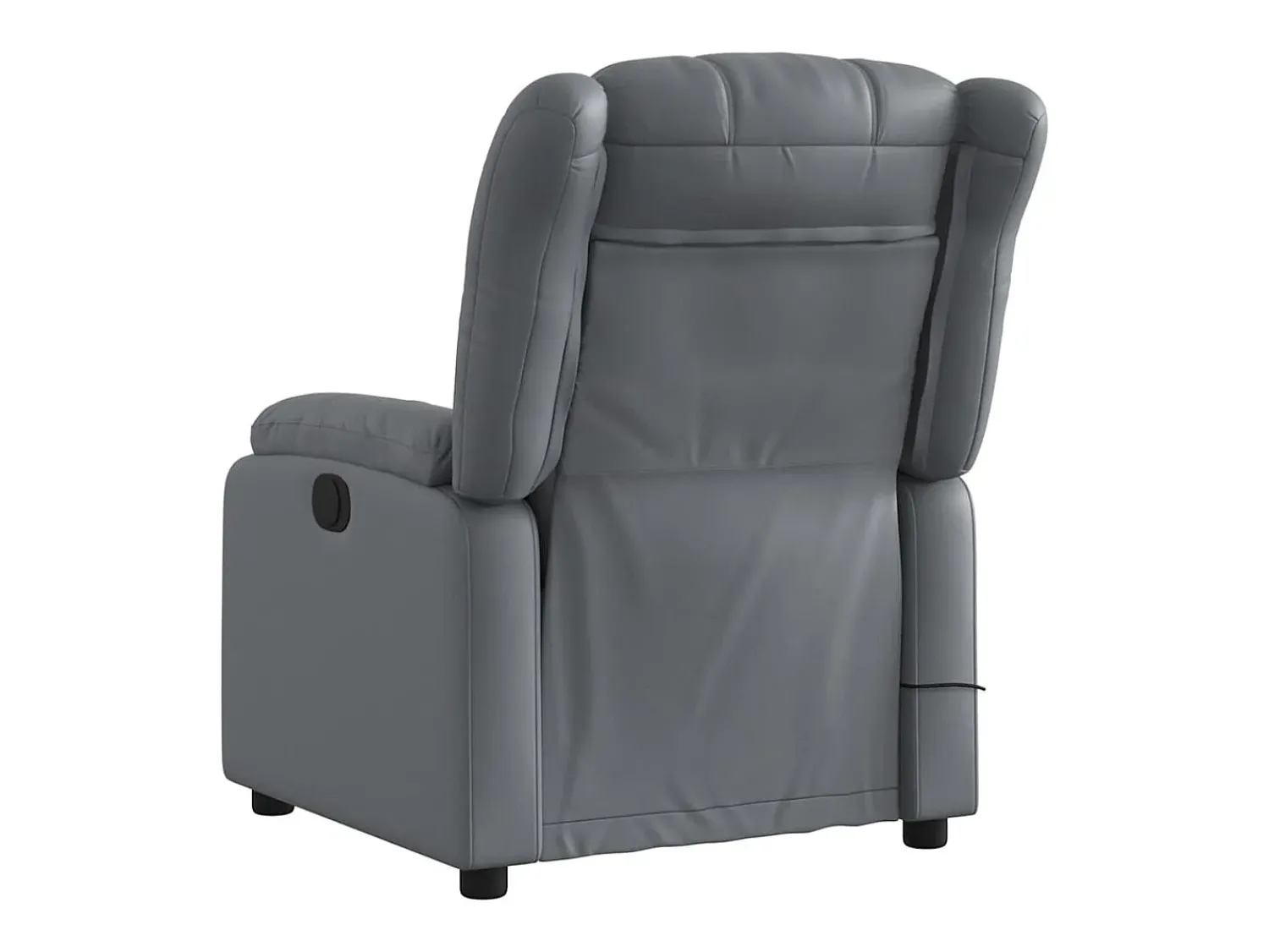 Sale Poltrona massagens reclinável elétrica couro artif. SHL641516 Cinzento