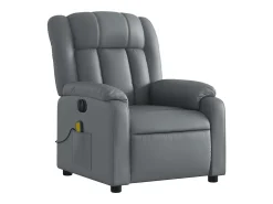 Sale Poltrona massagens reclinável elétrica couro artif. SHL641516 Cinzento