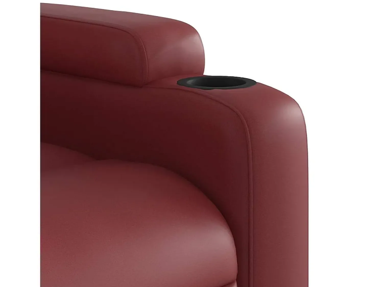 Poltrona| Poltrona massagens reclinável couro artificial tinto SHL197487 Vermelho