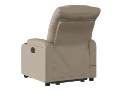 Poltrona* Poltrona massagens reclinável elevatória couro art. cappuccino SHL49449 Castanho