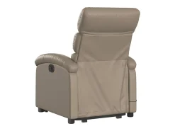 Best Poltrona massagens reclinável elevatória couro art. cappuccino SHL216908 Castanho