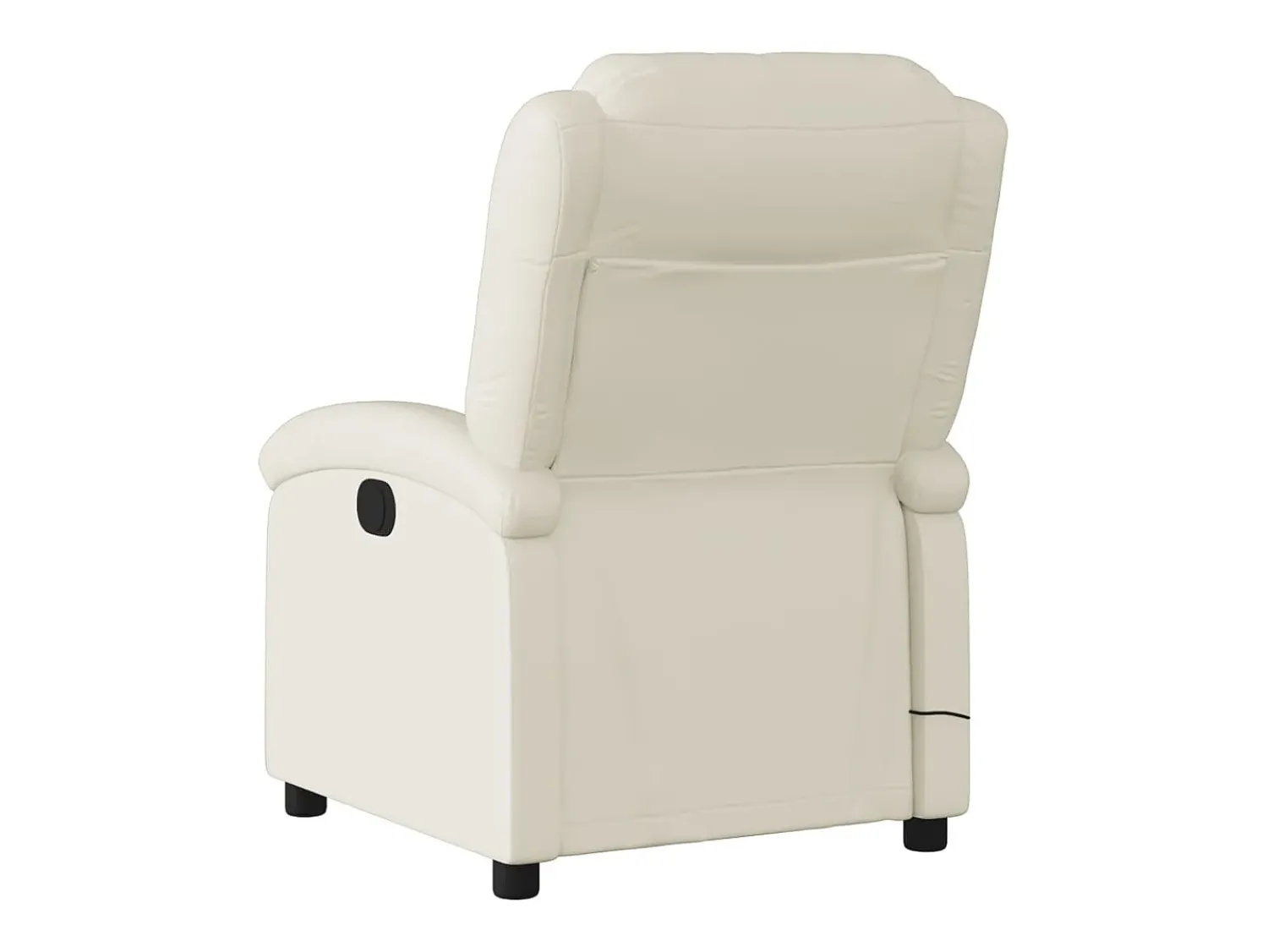 Poltrona| Poltrona massagens reclinável elétrica couro artificial SHL919891 Creme