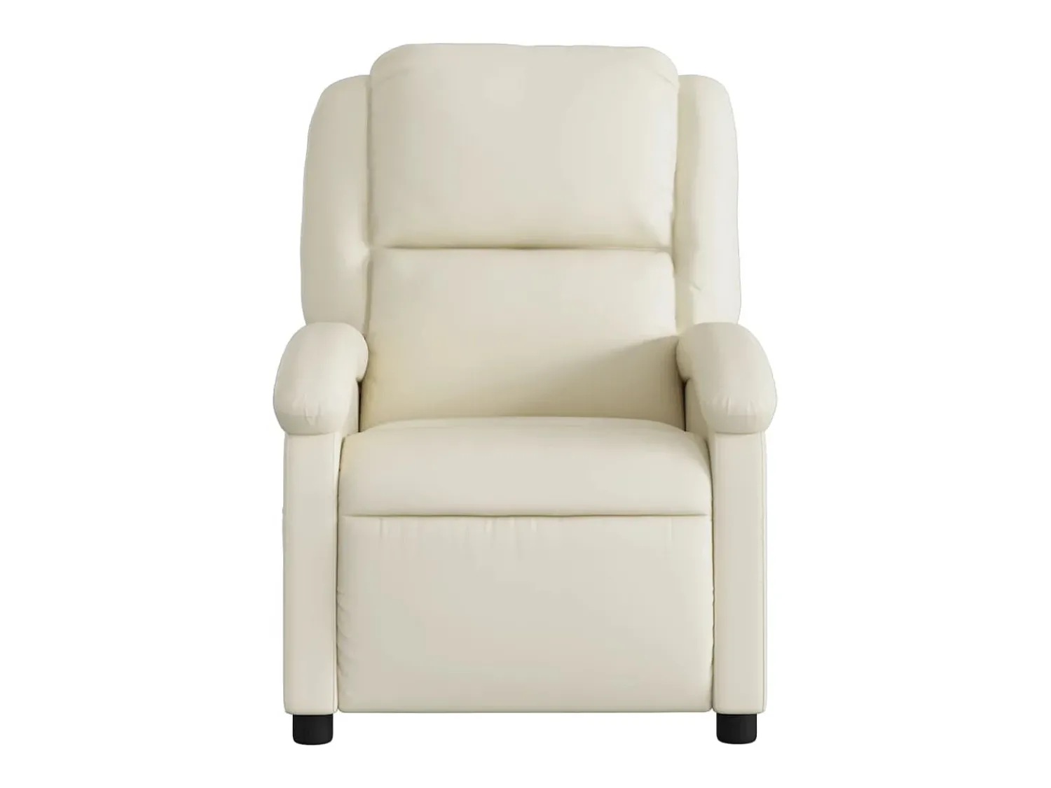 Poltrona| Poltrona massagens reclinável elétrica couro artificial SHL919891 Creme