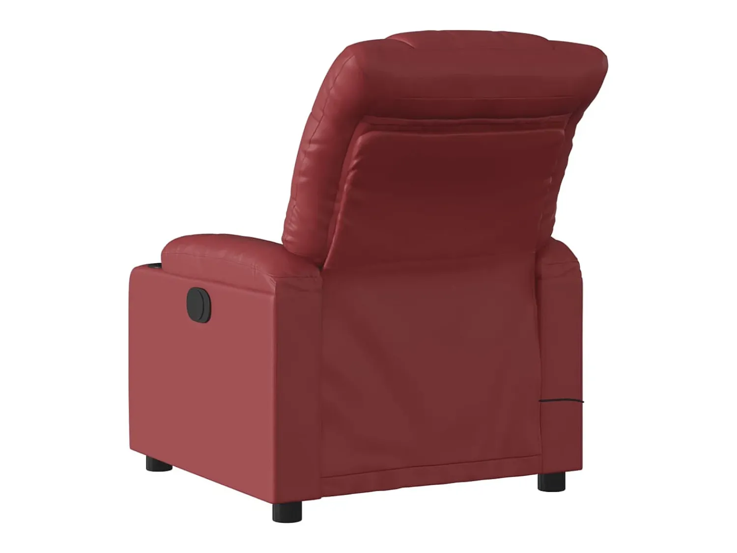 Poltrona massagens reclinável couro artificial tinto SHL909043^ Poltrona