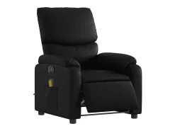 Hot Poltrona massagens reclinável elétrica couro artificial SHL486290 Preto