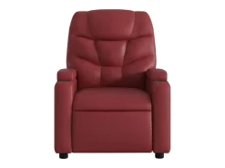 Poltrona| Poltrona massagens reclin. elétrica couro artif. -tinto SHL723646 Vermelho