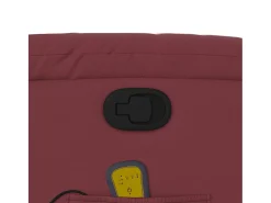 Poltrona|vidaxl Poltrona massagens reclinável couro artificial tinto Vermelho