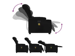 Poltrona* Poltrona massagens reclinável elevatória couro artificial SHL929832 Preto