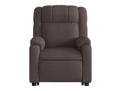 Poltrona massagens reclinável elevatória tecido -escuro SHL688354^ Poltrona