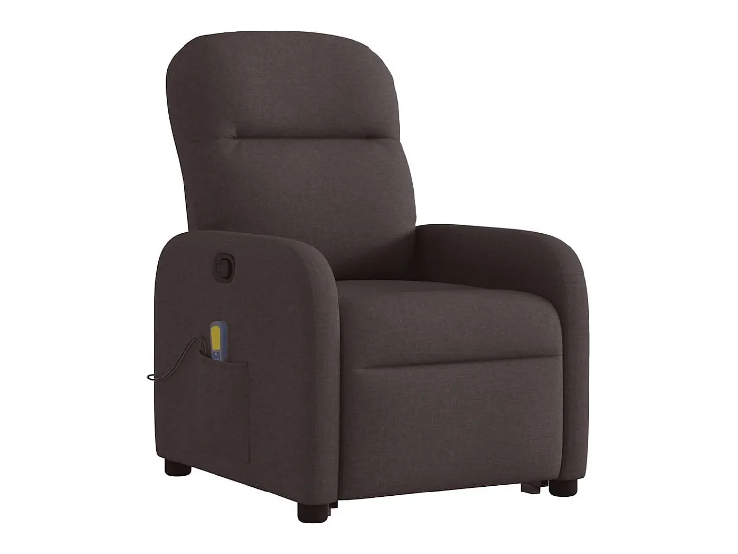 Poltrona| Poltrona massagens reclinável elevatória tecido -escuro SHL564340 Castanho