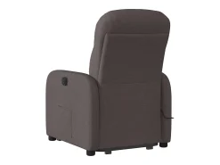 Poltrona| Poltrona massagens reclinável elevatória tecido -escuro SHL564340 Castanho