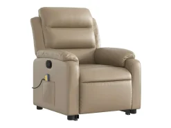 Best Poltrona massagens reclinável elevatória couro art. cappuccino SHL867421 Castanho