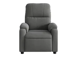 Poltrona massagens reclinável elétrica microfibra cinza-escuro SHL496139^ Poltrona