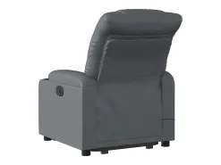 Poltrona* Poltrona massagens reclinável elevatória couro artif. SHL115008 Cinzento