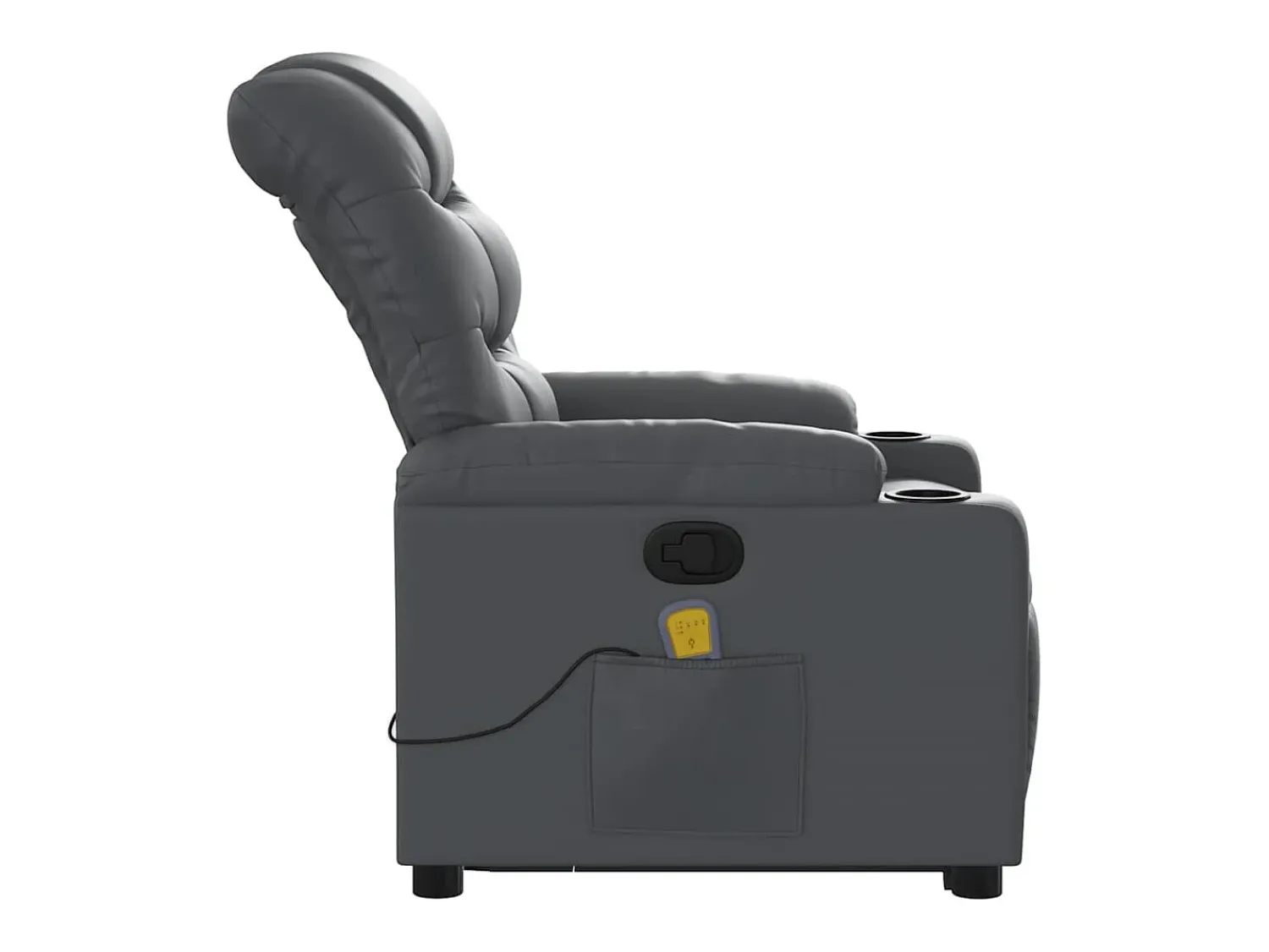 Poltrona* Poltrona massagens reclinável elevatória couro artif. SHL115008 Cinzento