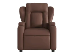 Poltrona* Poltrona massagens reclinável elétrica couro artif. SHL224936 Castanho