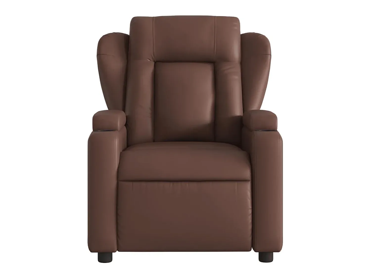 Poltrona* Poltrona massagens reclinável elétrica couro artif. SHL224936 Castanho