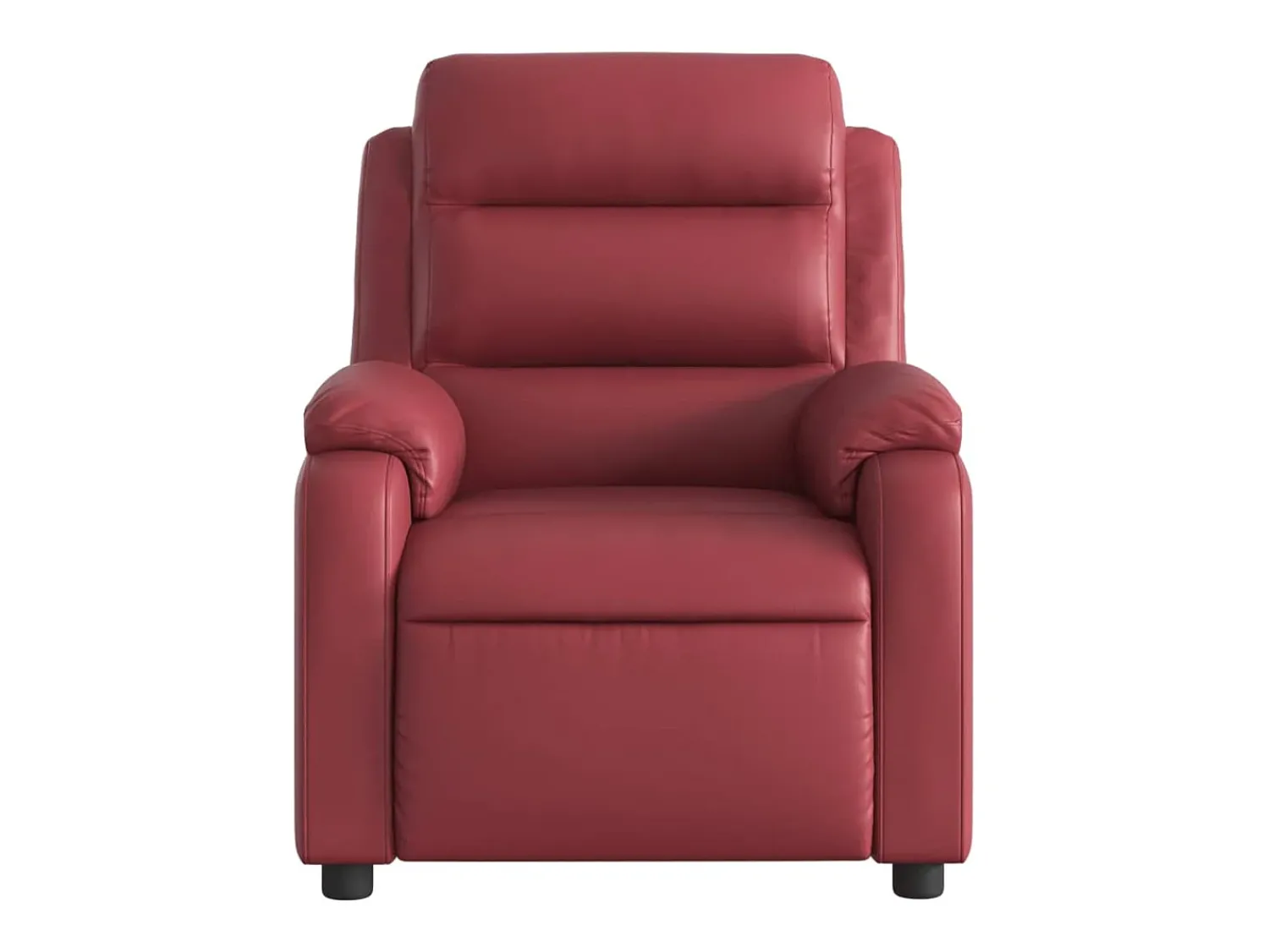 Online vidaxl Poltrona massagens reclinável couro artificial tinto Vermelho