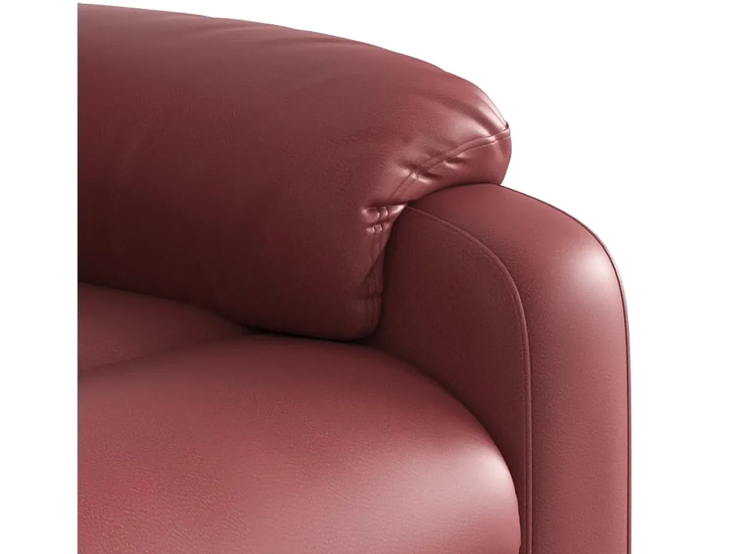 Online vidaxl Poltrona massagens reclinável couro artificial tinto Vermelho