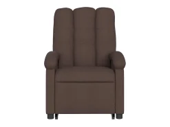 Poltrona| Poltrona massagens reclinável elevatória tecido -escuro SHL147658 Castanho