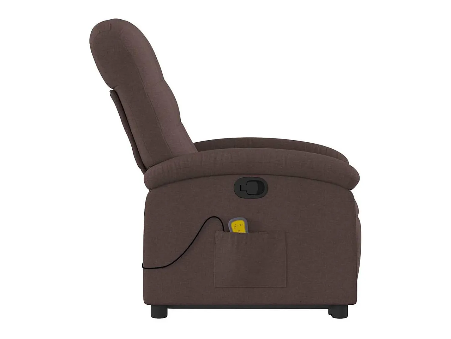 Poltrona| Poltrona massagens reclinável elevatória tecido -escuro SHL147658 Castanho