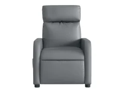 Poltrona| Poltrona massagens reclinável elétrica couro artif. SHL240728 Cinzento
