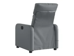 Poltrona| Poltrona massagens reclinável elétrica couro artif. SHL240728 Cinzento