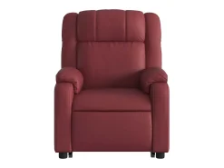 Poltrona| Poltrona massagens reclinável couro artificial tinto SHL667008 Vermelho