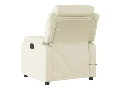 Poltrona* Poltrona massagens reclinável elétrica couro artificial SHL155945 Creme