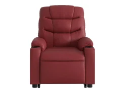 Poltrona| Poltrona massagens reclinável couro artificial tinto SHL547891 Vermelho