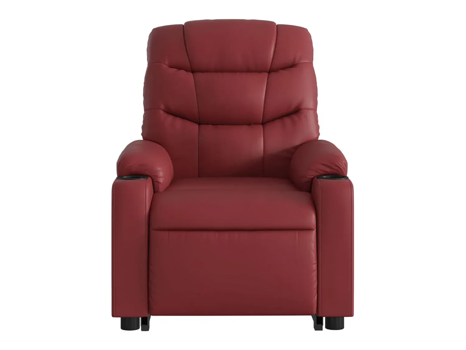 Poltrona| Poltrona massagens reclinável couro artificial tinto SHL547891 Vermelho