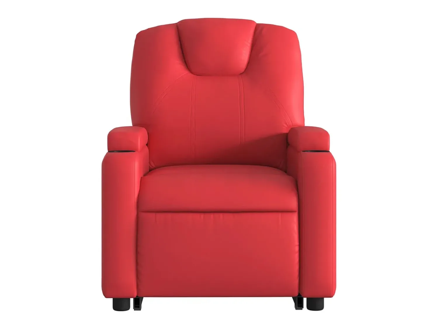 Poltrona* Poltrona massagens reclinável elevatória couro artif. SHL910593 Vermelho
