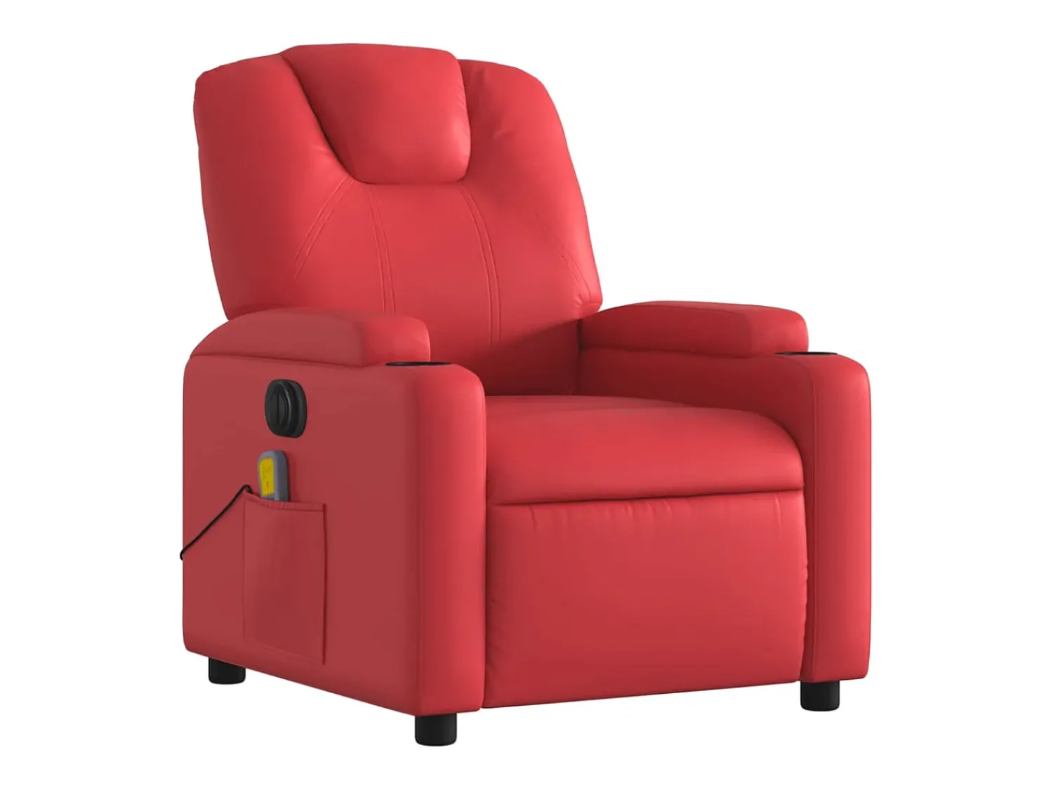 Poltrona| Poltrona massagens reclinável elétrica couro artif. SHL160266 Vermelho