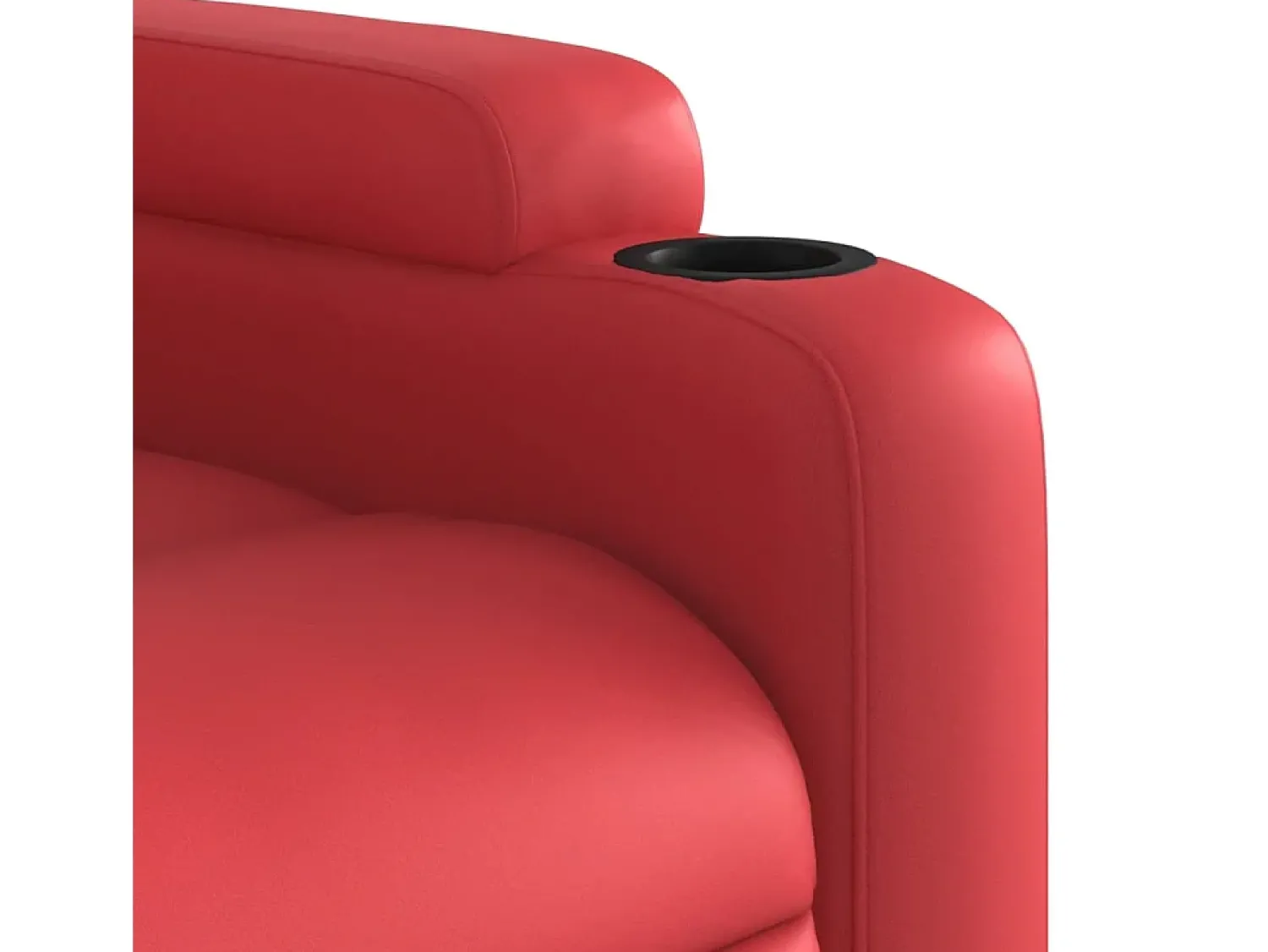 Poltrona| Poltrona massagens reclinável elétrica couro artif. SHL160266 Vermelho