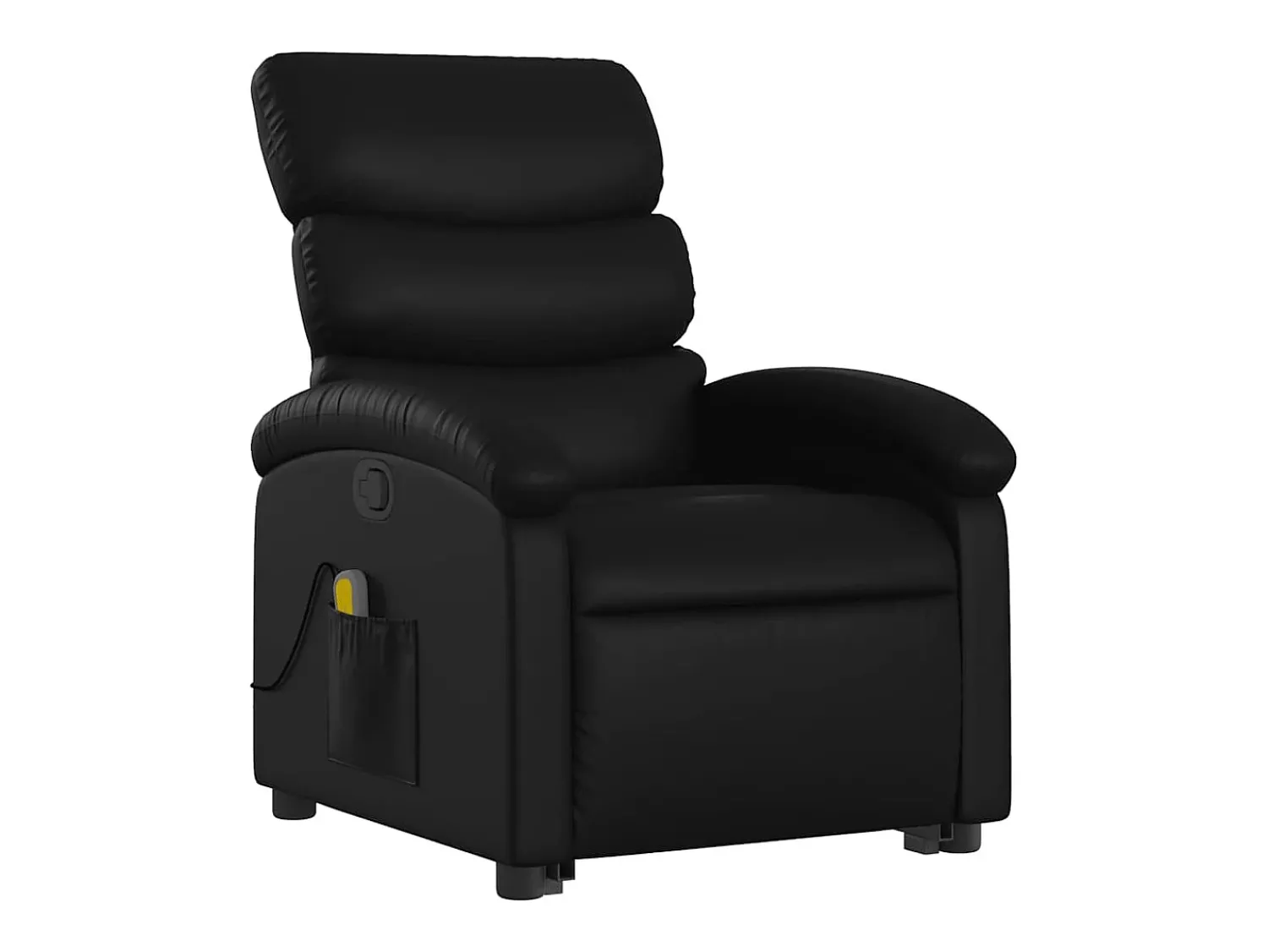 Poltrona* Poltrona massagens reclinável elevatória couro artificial SHL575680 Preto